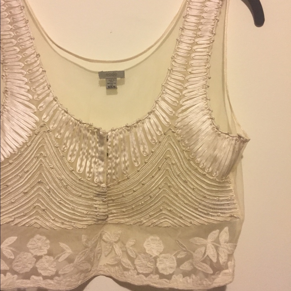 Urban Outfitters Ecote Sheer Crop Layering Top XS